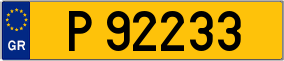 Trailer License Plate